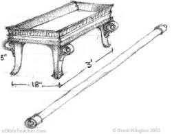 Brent Kington rendering of the table of shewbread.